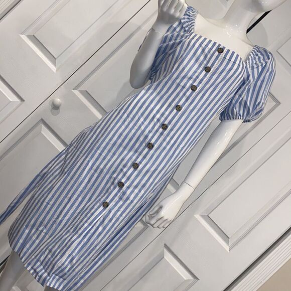 New JCrew striped midi dress - Picture 7 of 11